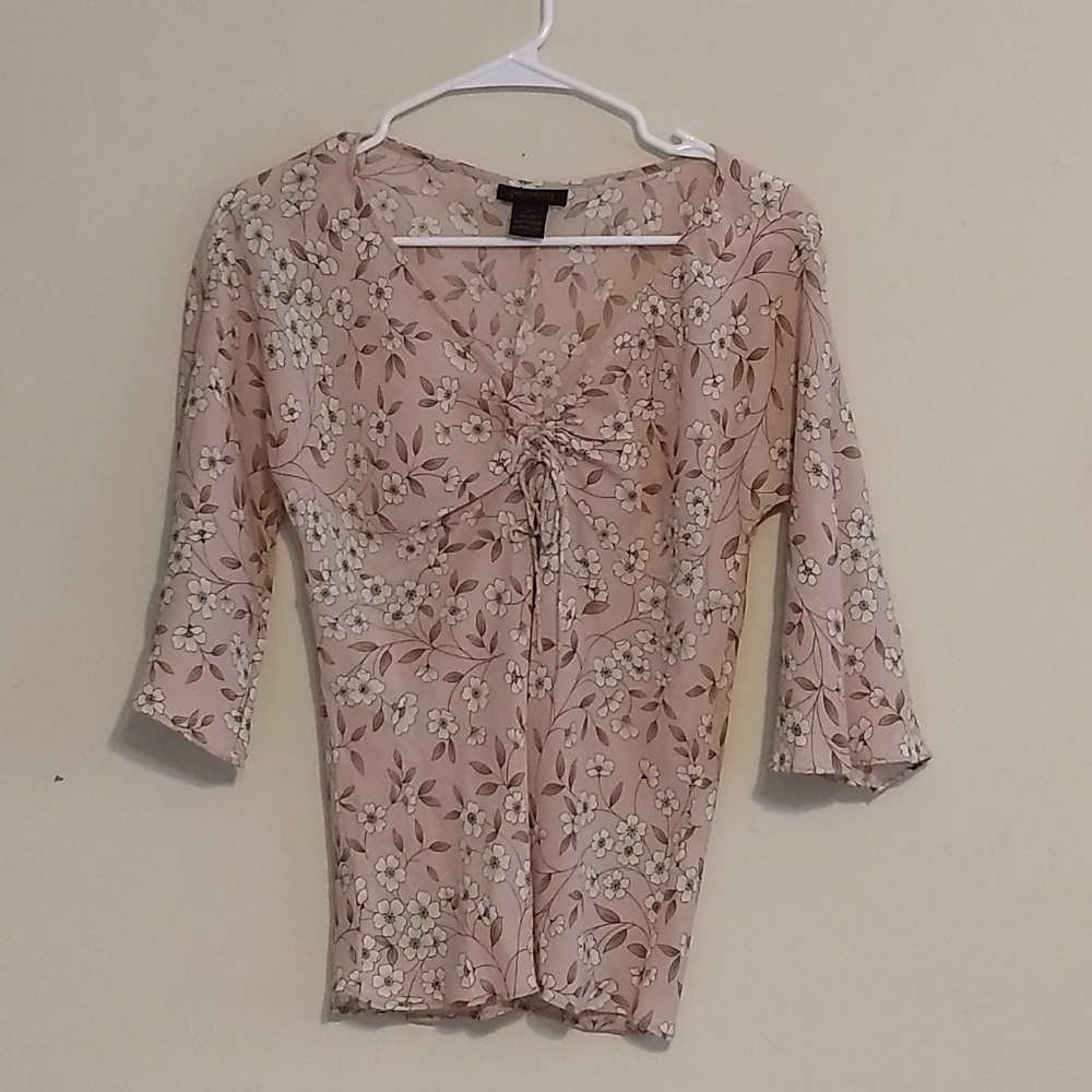 The Limited 90s Vintage Floral 100% Silk Top, Size S